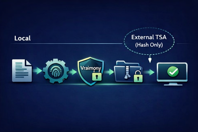 Diagram showing local checking and structured verification flow.